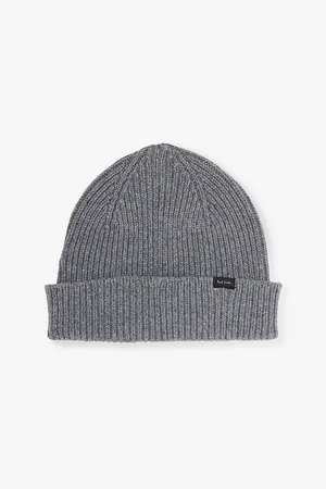 Paul Smith Brand-tab Knitted Cashmere and Wool-blend Beanie