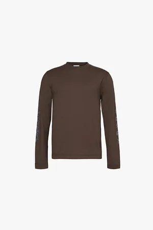 Burberry Brand-print Crew-neck Regular-fit Cotton-jersey T-shirt