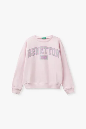 Benetton Logo-print Relaxed-fit Cotton Sweatshirt 6-14 Years