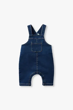Benetton Relaxed-fit Soft- Stretch-cotton Dungarees 1-18 Months