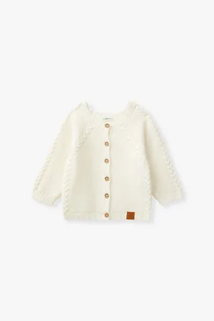 Benetton Logo-patch Button-down Wool and Cashmere-blend Cardigan 1-18 Months