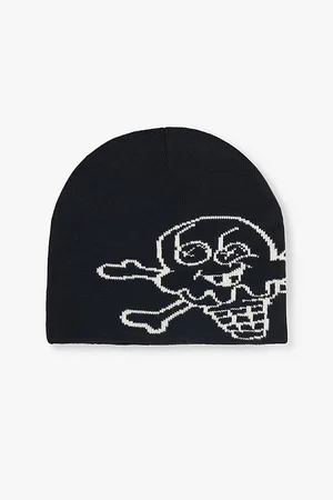 ICECREAM Cones & Bones Graphic Knitted Beanie