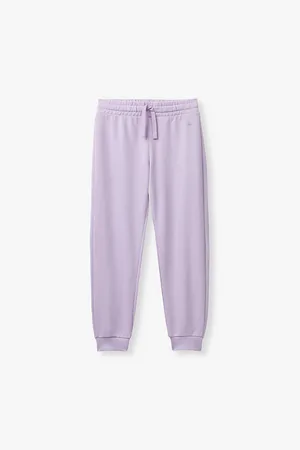 Benetton Logo-embroidered Elasticated-waist Cotton Jogging Bottoms 6-14 Years