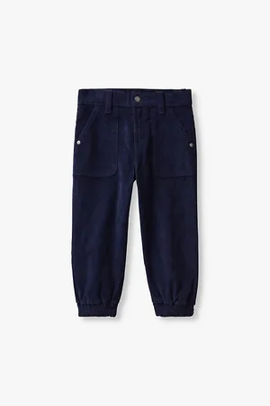Benetton Elasticated-hem Tapered-leg Stretch-cotton 18 Months-6 Years
