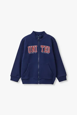 Benetton Logo-embroidered Relaxed-fit Cotton Jacket 18 Months-6 Years