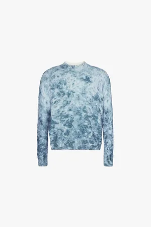 Acne Studios Kacid Summer Acid-wash Relaxed-fit Cotton-knit Jumper