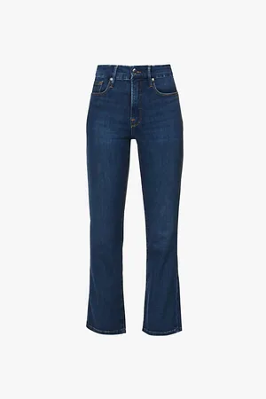 GOOD AMERICAN Good Legs Straight Cotton-blend Stretch-denim Jeans