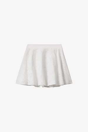 Reiss Nella Flared Cotton-broderie Skirt 4-14 Years