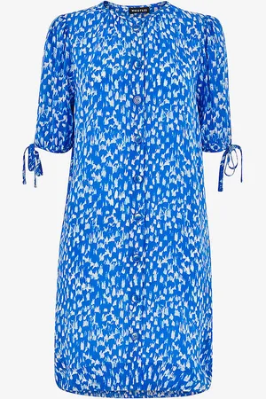 Whistles Frankie Speeding-squares Relaxed-fit Woven Mini Dress