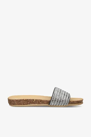 Carvela Comfort Super Crystal-embellished Flat Woven Sandals