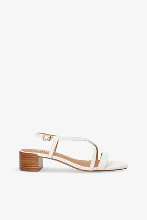 Dune Jaskell Snake-print Leather Sandals
