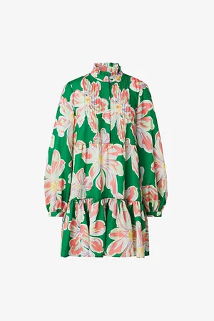 By Malina Gloria Floral-print Relaxed-fit Woven Mini Dress