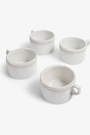 SOHO Hillcrest Handmade Stoneware Mugs Set of Four