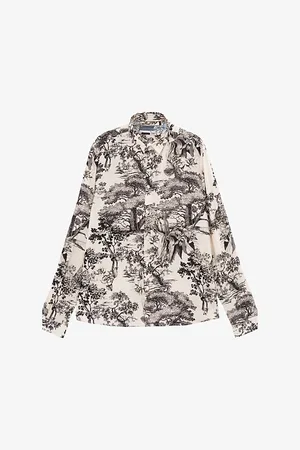 IKKS Graphic-print Regular-fit Woven Shirt