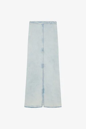 IRO Carolia Split-front Mid-rise Denim Maxi Skirt