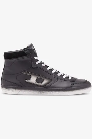 Diesel Leroji Logo-print Leather Mid-top Trainers