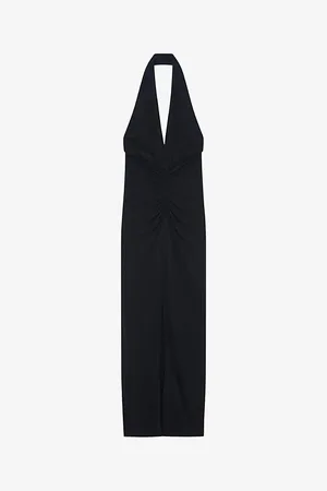 IRO Rubini Gathered Woven Maxi Dress