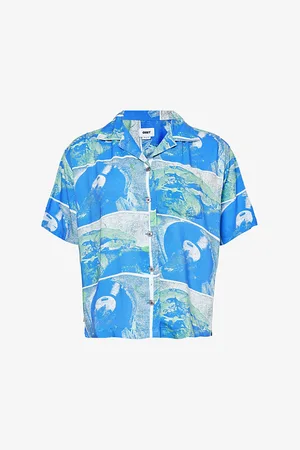 Obey Atoll Graphic-print Woven Shirt