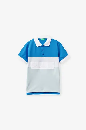 Benetton Logo-embroidered Short-sleeve Cotton Polo 6-14 Years