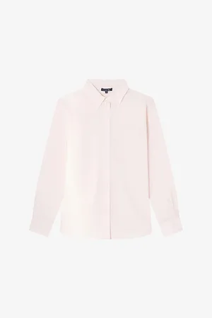 Soeur Alphee Long-sleeve Button-up Cotton-blend Shirt