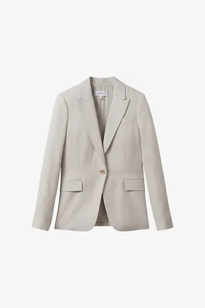 Reiss Farrah Single-breasted Woven Blazer