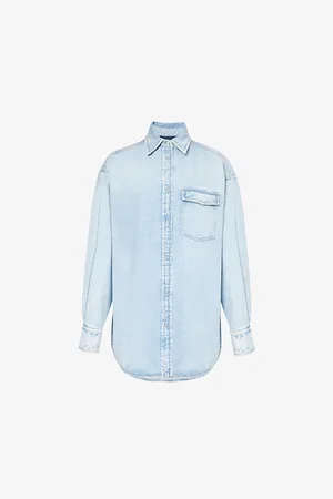 Sportmax Targa Oversized-fit Denim Shirt