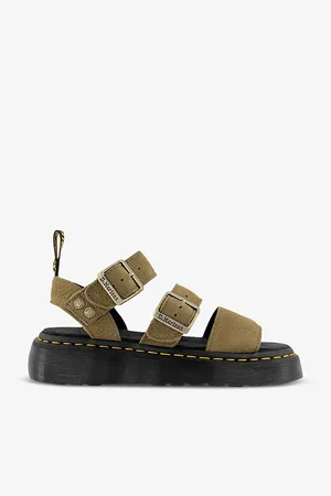 Dr. Martens Gryphon Quad Strap-embellished Platform Leather Sandals