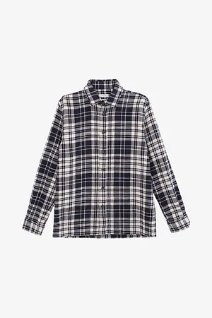 IKKS Check-pattern Regular-fit Cotton-blend Shirt