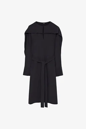 Joseph Danville Drape-sleeve Silk-crepe Knee-length Dress