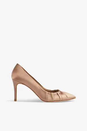 LK Bennett Florena Pleated Heeled Satin Courts