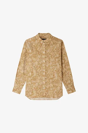 Soeur Maria Floral-print Long-sleeve Cotton Shirt