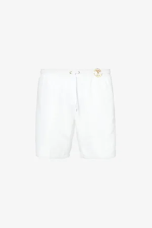 Moschino Branded-hardware Drawstring-waist Swim Shorts