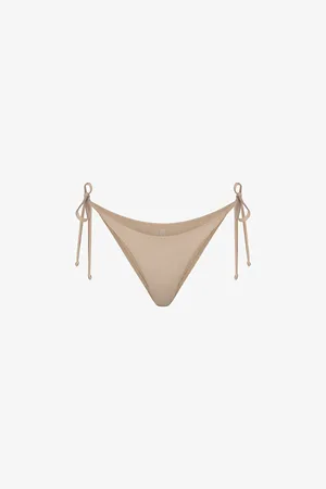 SKIMS Signature Swim Dippy-tie Stretch Recycled-nylon Bikini Bottoms