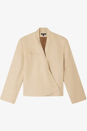 Soeur Pampelune Cropped Linen Jacket