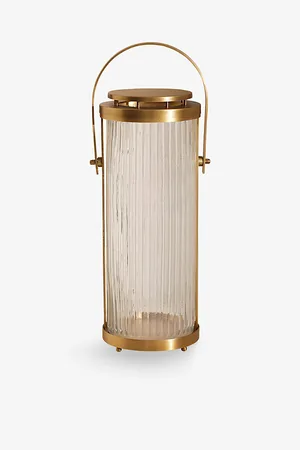SOHO Dalmore Textured-glass Brass Lantern