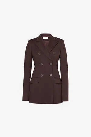 Sportmax Frizzo Double-breasted Stretch-woven Blazer