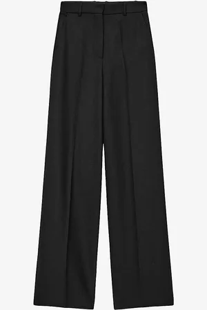 Joseph Alana Wide-leg High-rise Wool-blend Trousers