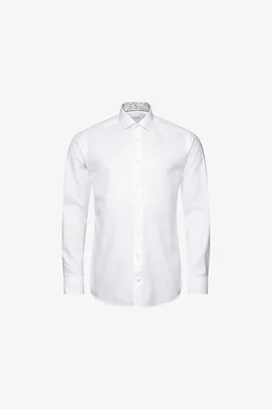 Eton Solid Regular-fit Cotton-blend Oxford Shirt