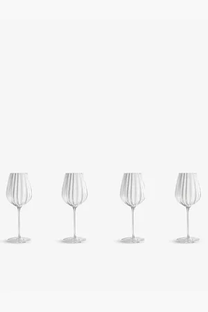 SOHO Pembroke Scalloped Red Wine Glasses Set of Four