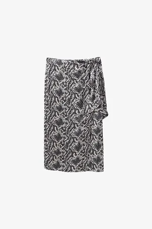 IKKS Printed High-rise Woven Midi Skirt