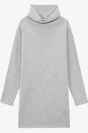 Reiss Sami Oversized Wool-blend Mini Dress