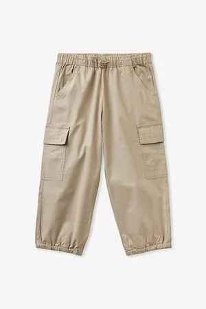 Benetton Patch-pocket Relaxed-fit Stretch-cotton Cargo Trousers 18 Months-6 Years