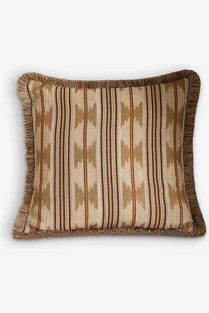SOHO Watkins Jacquard-pattern Square Linen Cushion 50cm X
