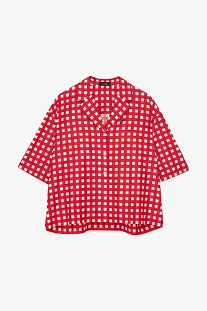 Joseph Leopold Graphic-print Short-sleeve Cotton and Silk-blend Blouse