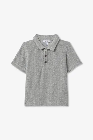 Reiss Iggy Short-sleeved Textured Cotton-blend Polo