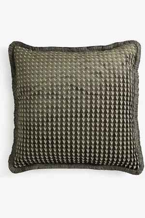 SOHO Charis Large Geometric-embroidered Woven Cushion 65cm X