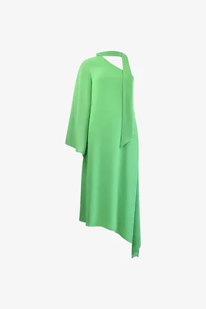 Ro&Zo Oona One-shoulder Recycled-polyester Maxi Dress