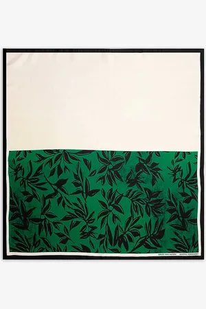DRIES VAN NOTEN Graphic-print Silk Scarf