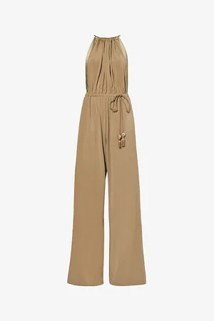 Max Mara Ubi Belted Stretch-woven Jumpsuit