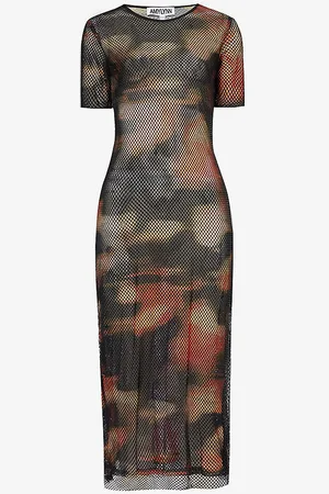 Amy Lynn Rhinestone-embellished Slim-fit Woven Midi Dress
